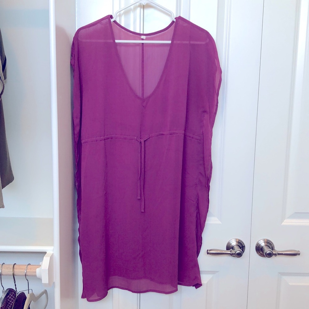Womens size small swim suit sheer cover up